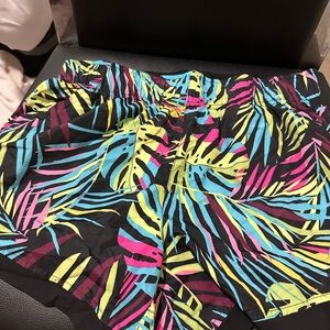 Athletic Works Women's Tropical Leaf Print Shorts
